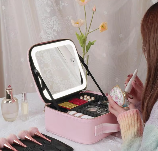 Carry-On Make-Up tas™ | Met LED Spiegel