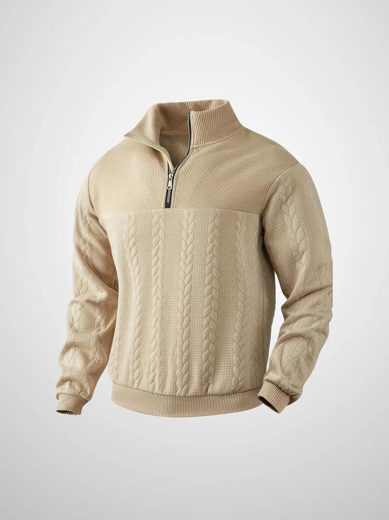 Evert | Vintage Herensweater met Rits