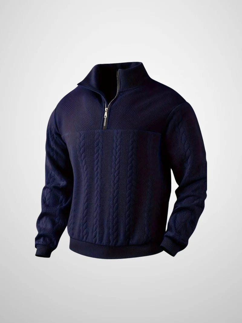 Evert | Vintage Herensweater met Rits