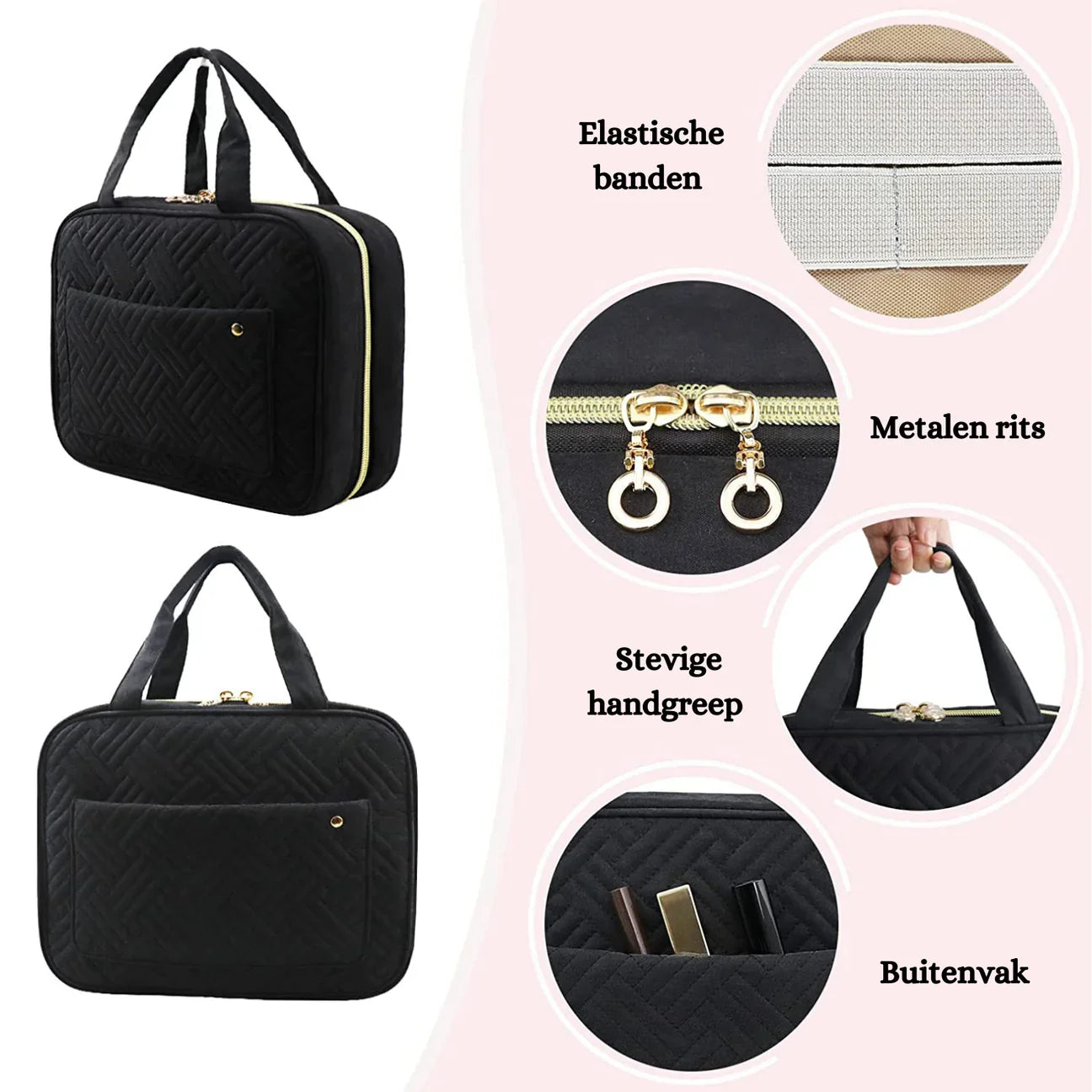 Carry-On Toilet tas™ | Al jouw verzorging bij elkaar in één moderne tas!