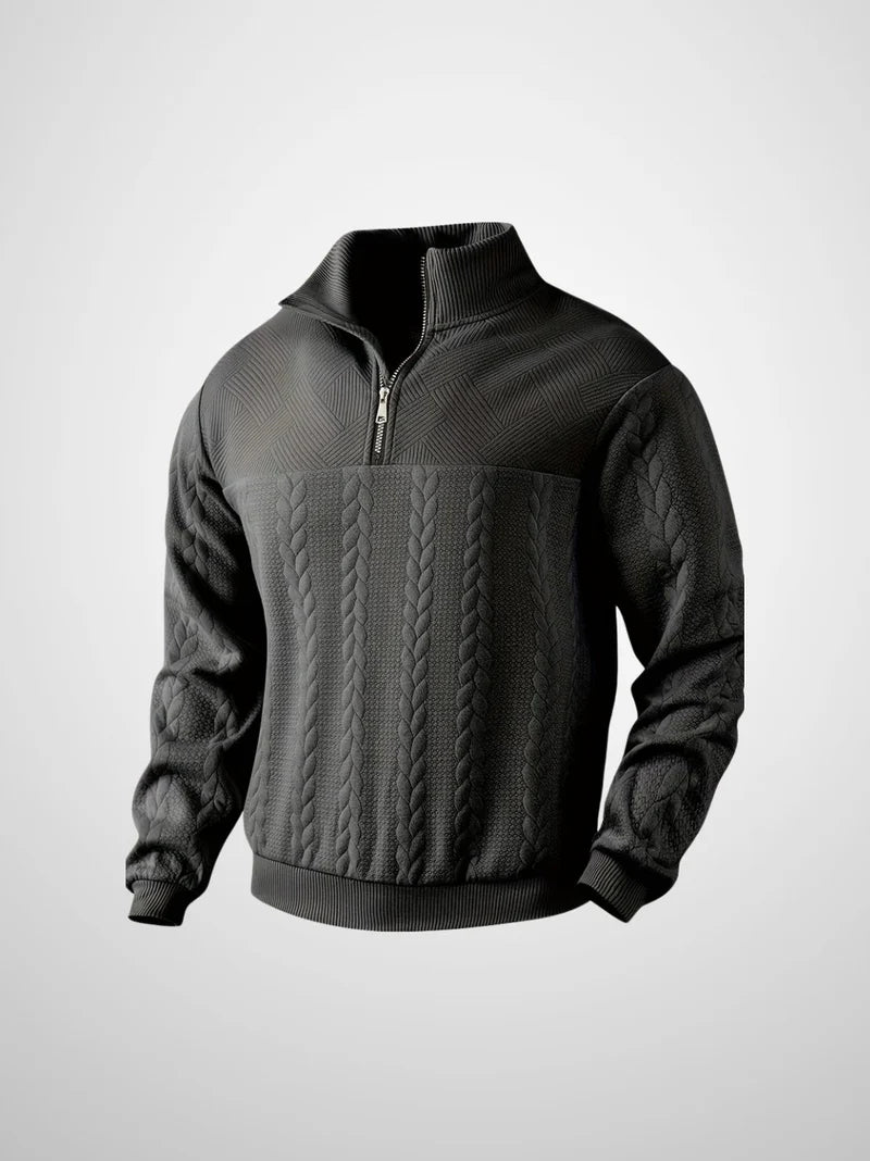 Evert | Vintage Herensweater met Rits