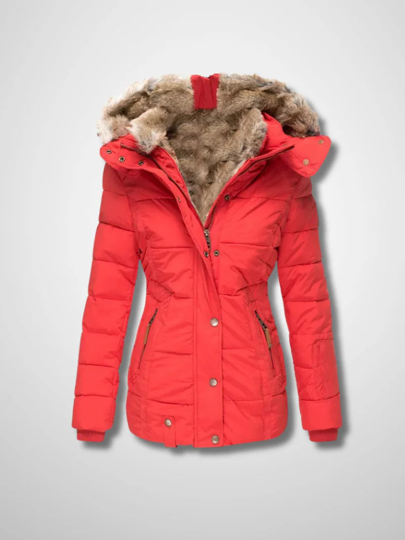 Amber | Warme winterjas met bontvoering