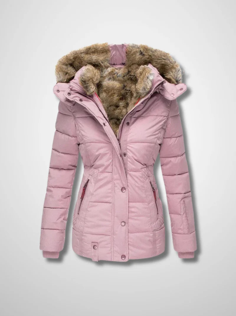 Amber | Warme winterjas met bontvoering